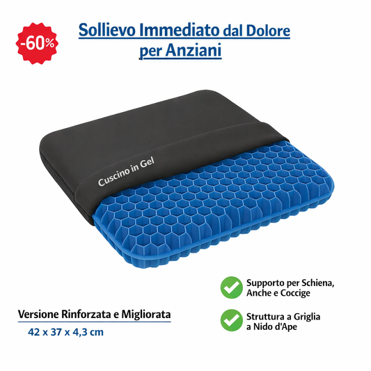 SOLLIEVO GEL™ | Cuscino in Gel a Nido d'Ape